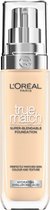 L’Oréal Paris True Match Foundation - 1.5D/W - Natuurlijk Dekkende Foundation met Hyaluronzuur en SPF 16 - 30 ml - Vegan
