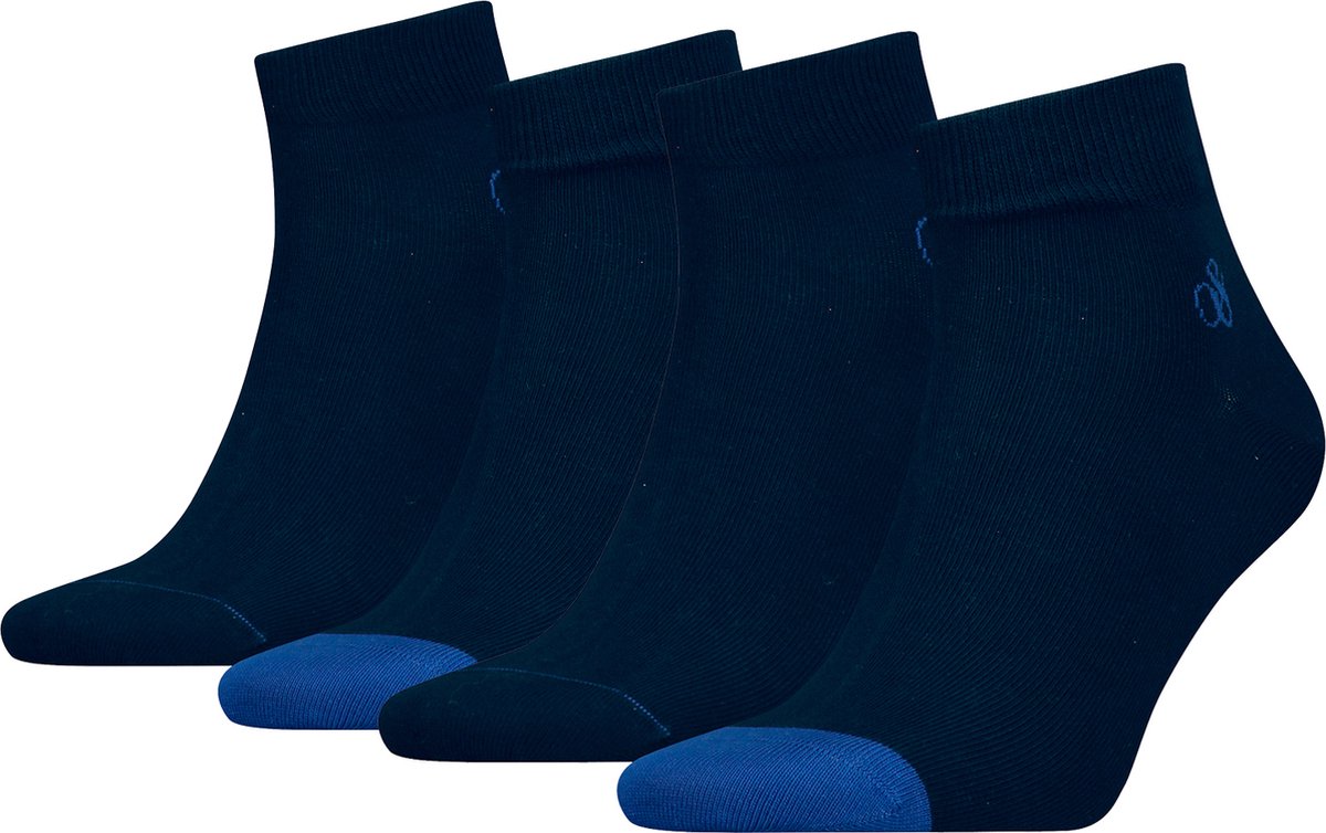 SOKKEN 4 PACK Scotch & Soda kwartsokken voor heren in een verpakking van 4