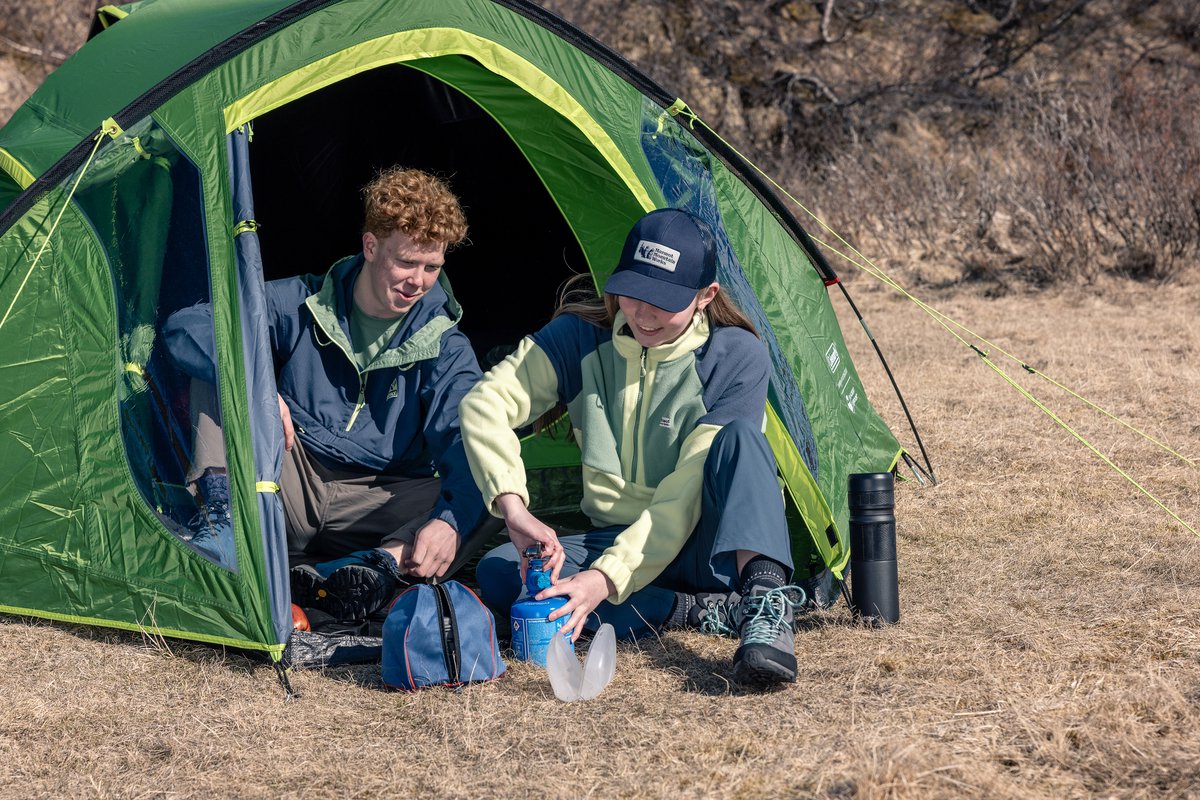 Coleman Darwin 4 Plus Blackout familietent – 4 persoons tent – verduisterende tent – waterdicht - groen – foto 3