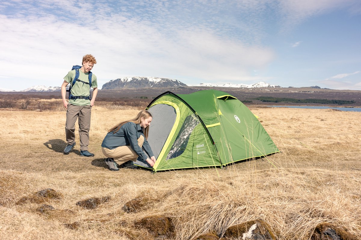 Coleman Darwin 3 Plus Blackout kampeertent – 3 persoons tent – verduisterend – water- en windbestendig - groen – foto 5