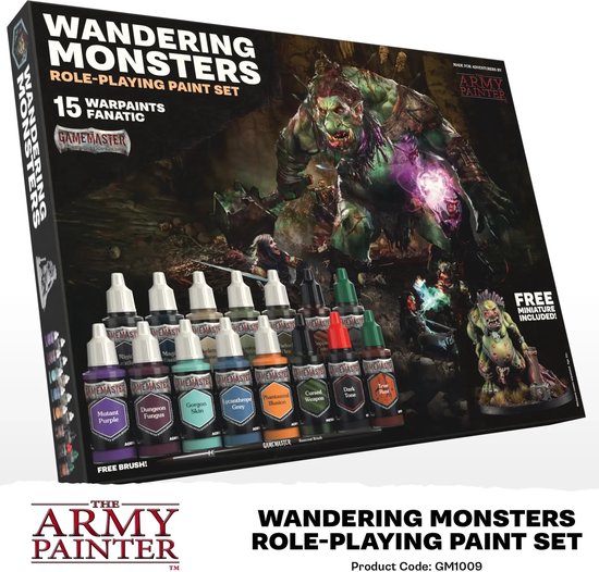 The Army Painter GameMaster: Wandering Monsters Role-playing Paint Set.