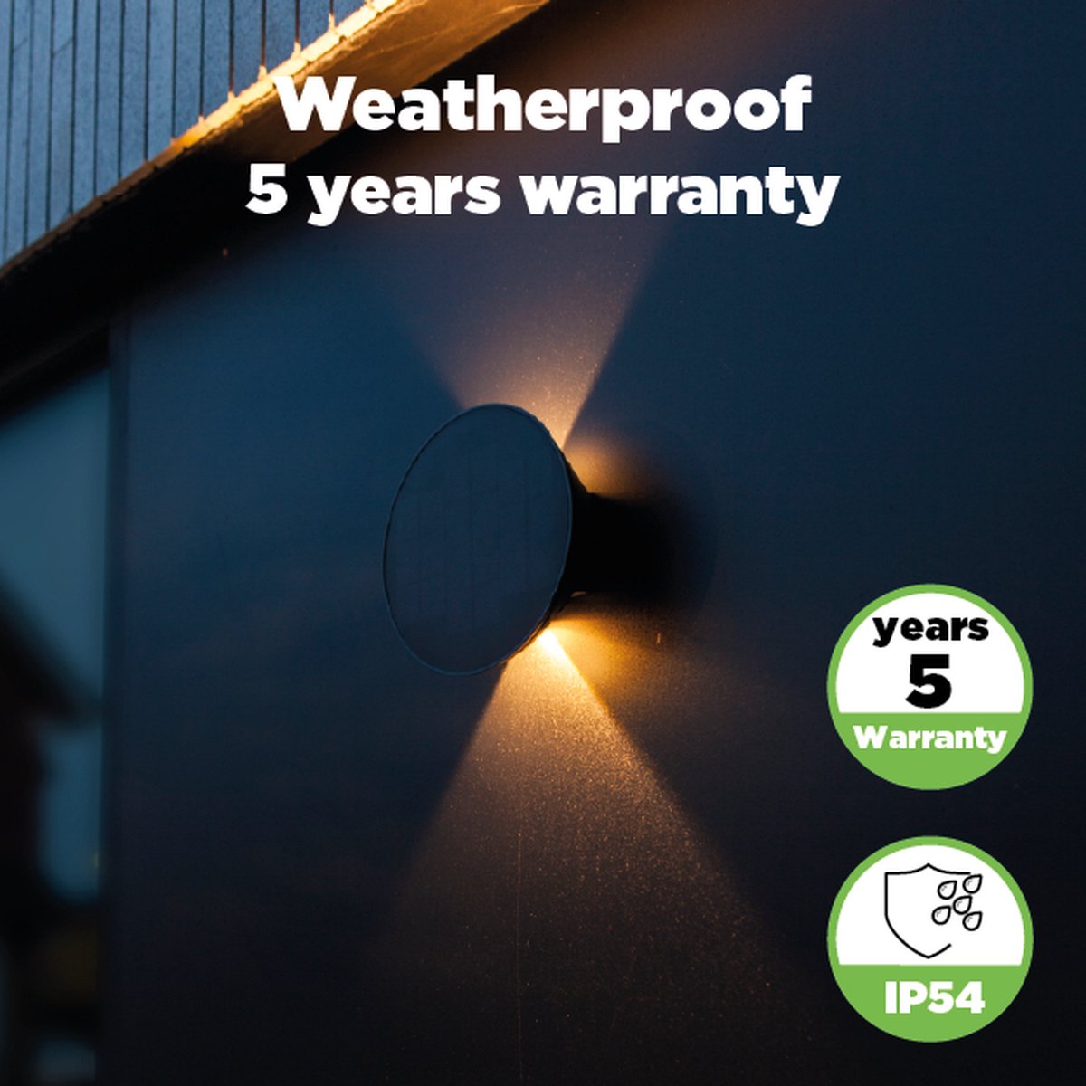 Lutec Belka - LED hybrid wandlamp voor buiten