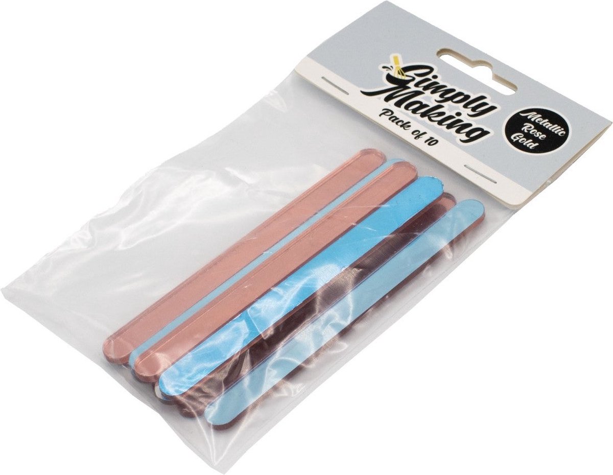 Simply Making Cakesicle Sticks Glanzend Rosé Goud 113mm pk/10