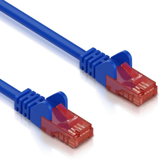 Cat 6 - U/UTP - Netwerkkabel - Patchkabel - Internetkabel - 10 Gbps - 1.5 meter - Blauw - Allteq