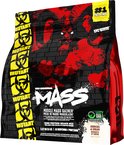 Zwarte zak met rode en gele grafische elementen. "Mutant" en "The Original MASS" logo's zijn aanwezig, met een demonische ramkop. De tekst "Cookies & Cream" is zichtbaar.