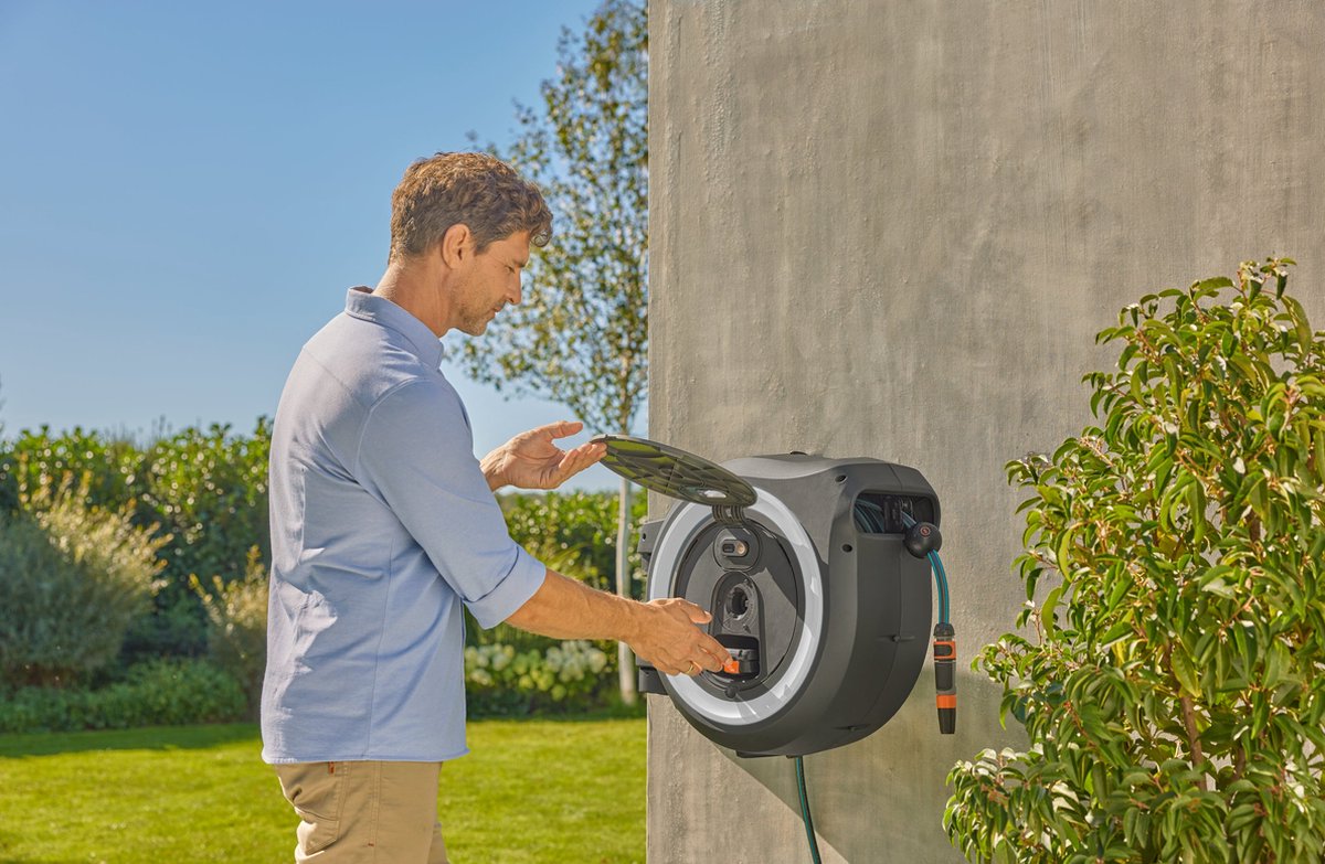 Gardena PowerRoll XL Dévidoir sur batterie Solo - 40 m
