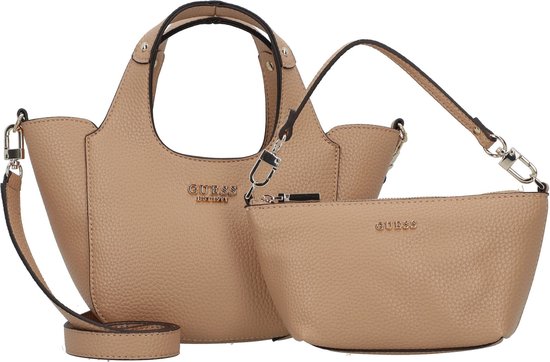 GUESS Sac à main Sac à épaule bandoulière Helina Mini Tote Beige