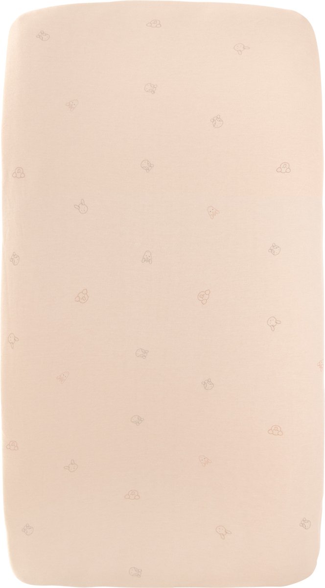 Bamboom Animal Friends Hoeslaken Ledikant - 60 x 120 cm - Pink