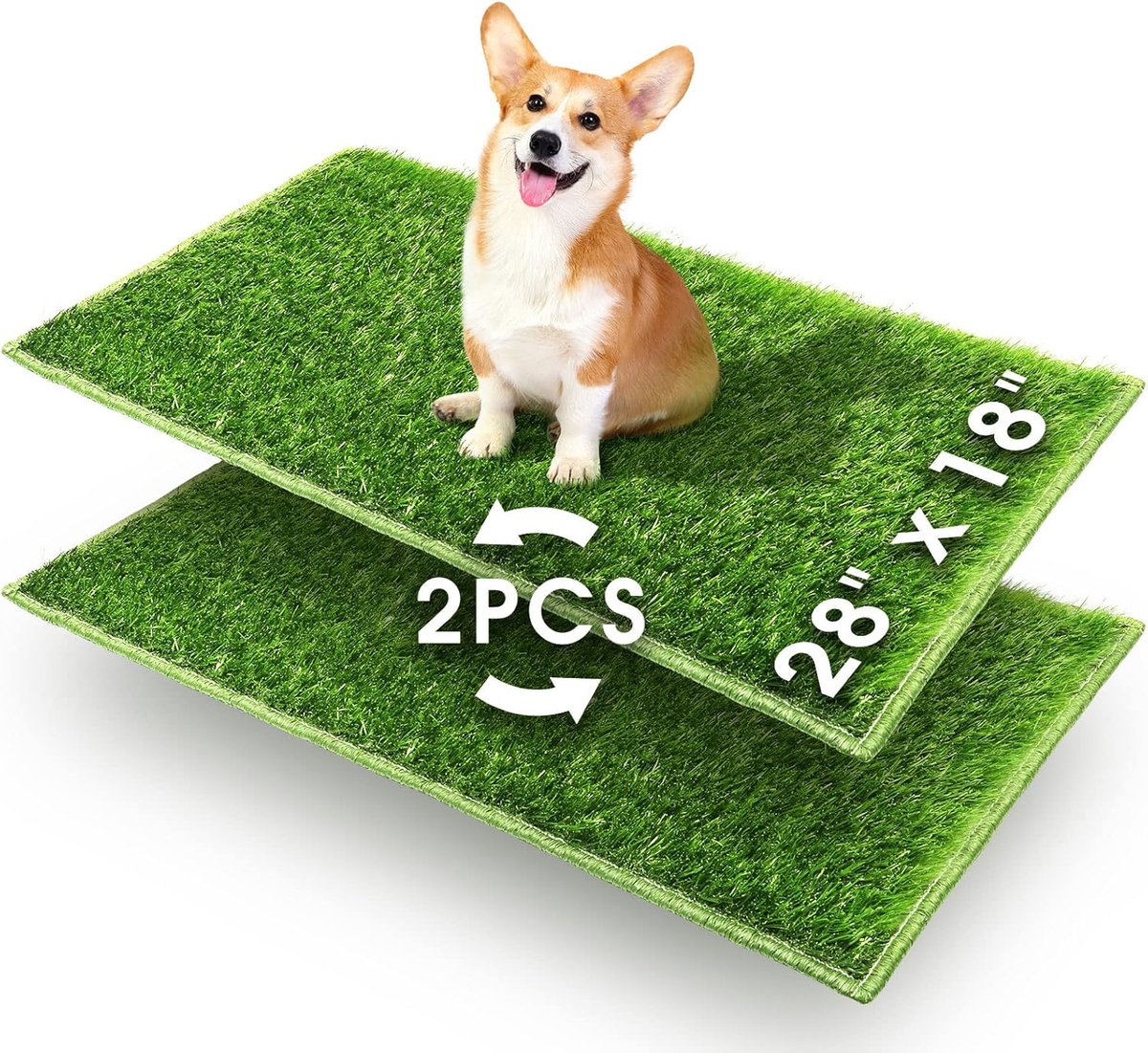 JGS ® Hondentoilet puppy zindelijkheidstrainingsmat, hondenpotje voor binnen, hondentraining 76 x 51 x 6,5 cm