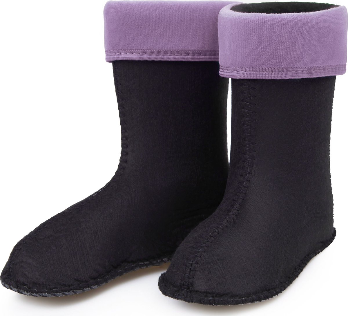 Ladeheid Sokken voor Regenlaarzen Modell LA-KL-EVA-Kids en KL050 – Fleecesokken – 23 – Violet - LA-KL-045