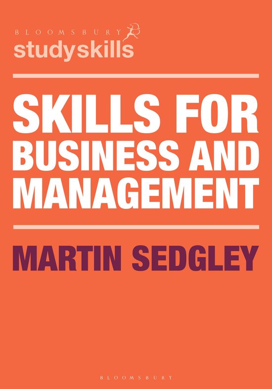 Bloomsbury Study Skills - Skills for Business and Management - cover