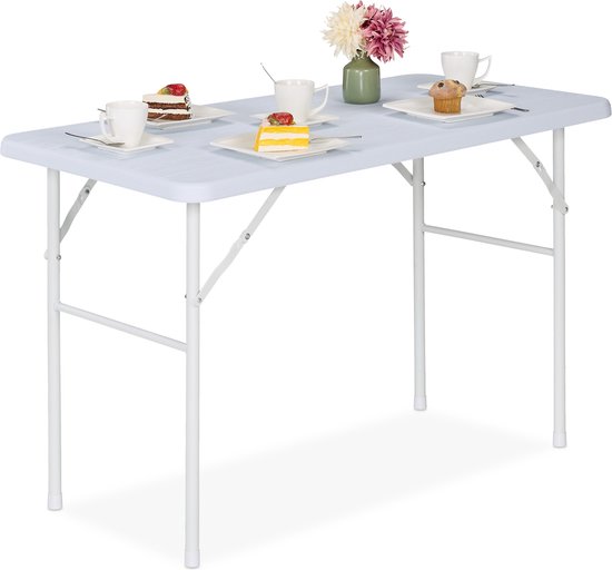 Inklapbare tuintafel 180 cm bruin kopen
