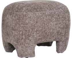 House Nordic Poef Nazare - Beige - Polyester - 53x41x38 cm