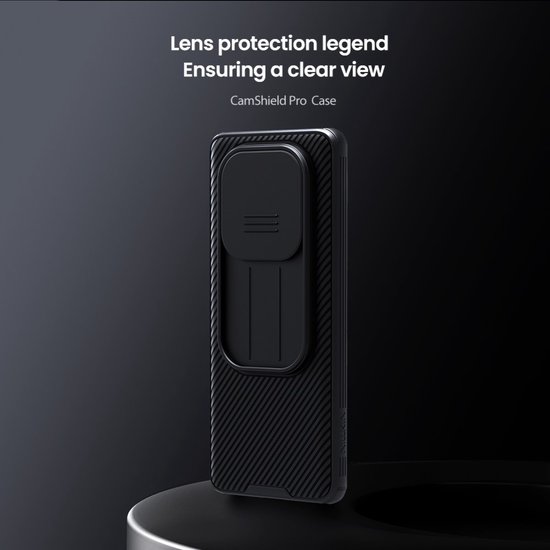 Nillkin Case - Convient pour Xiaomi Redmi Note 14 Pro 5G / Poco X7 Case - Nillkin CamShield Pro Back Cover - Zwart