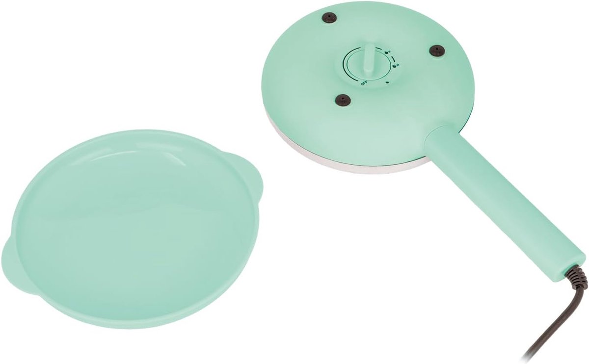 Crêpes-pan 21 cm - Anti-aanbak, 600W, 3 Temperaturen, Ergonomische Handgreep