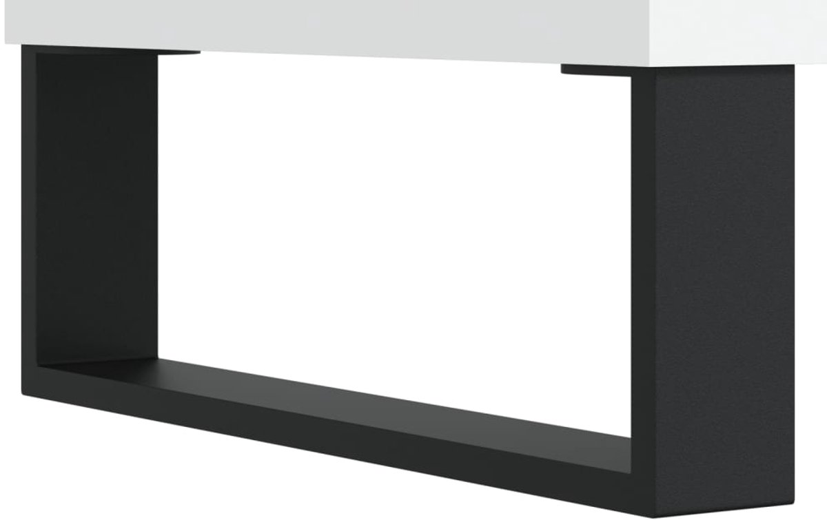 VidaXL Wandkast 34,5x34x90 cm bewerkt hout wit