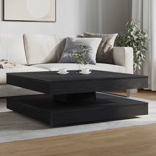 Salontafel 360 graden draaibaar 50x50x34,5 cm betongrijs