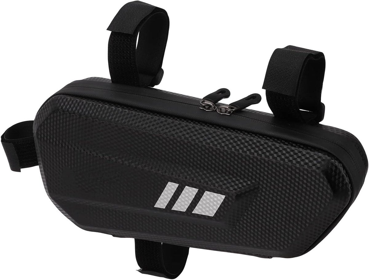 Waterdichte Zwarte PU Lederen Motor Opbergtas voor Motorframe
