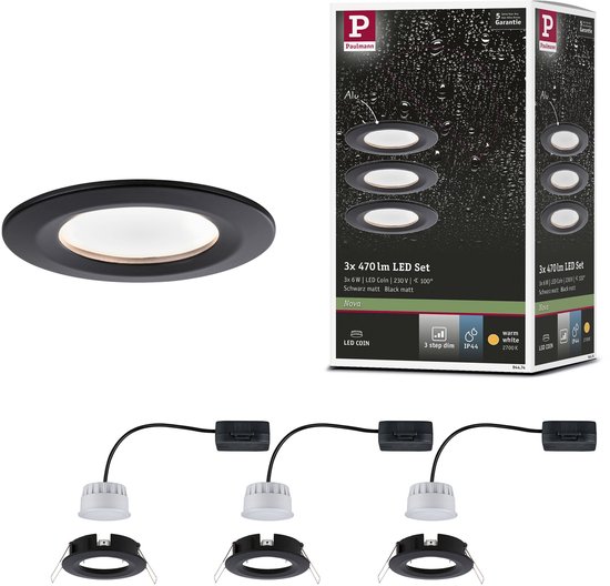 Paulmann LED-module inbouwlamp 3-Step-Dim Nova Coin rond 51mm Coin 6W 530lm 230V dimbaar 4000K