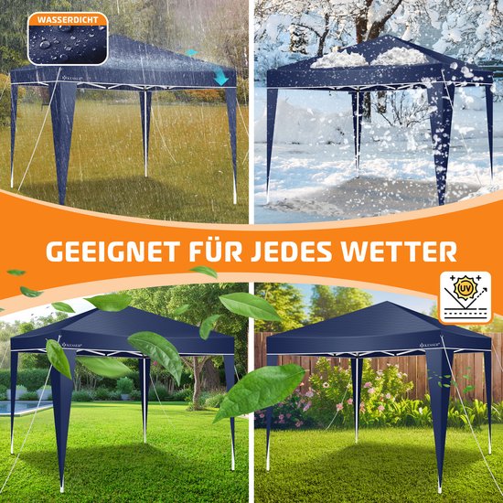 KESSER® Partytent 3x3m Paviljoen Easy Pop Up Feesttent Met Draagtas Vouwtent Waterdicht En Uv Bescherming 50 Vouwpaviljoen Opvouwbaar Antraciet 691501250 KESSER® Partytent 3x3m Paviljoen Easy Pop Up Feesttent Met Draagtas Vouwtent Waterdicht En Uv Bescherming 50 Vouwpaviljoen Opvouwbaar Antraciet 691501250