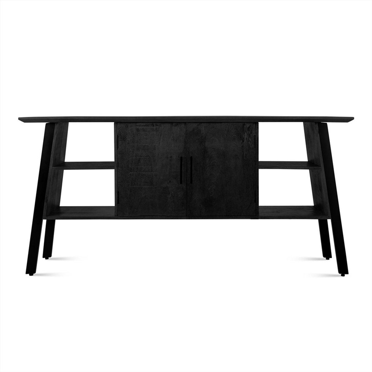 Benoa Dressoir Berlin mangohout 175 cm - Zwart