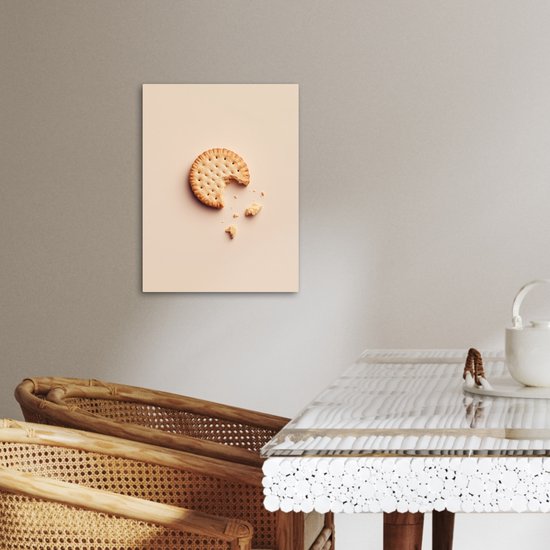 Tableau sur toile 30x40 cm - Décoration murale Cookie - Crumbs - beige - Accessoires de Décoration murale - Décoration murale Cuisine - Peintures sur toile