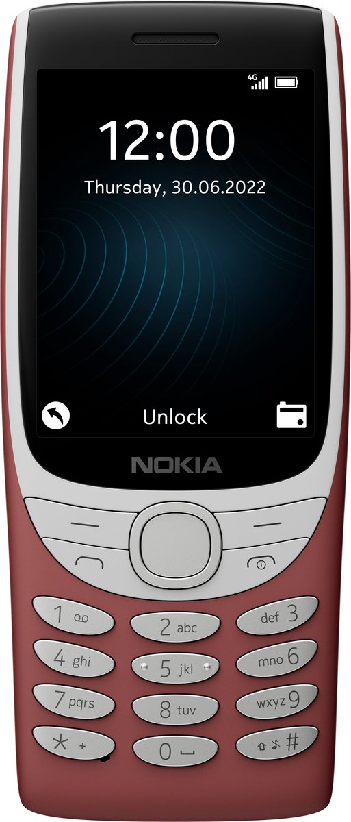 NOKIA 8210 4G TA-1489 DS ACIBNF - Rood