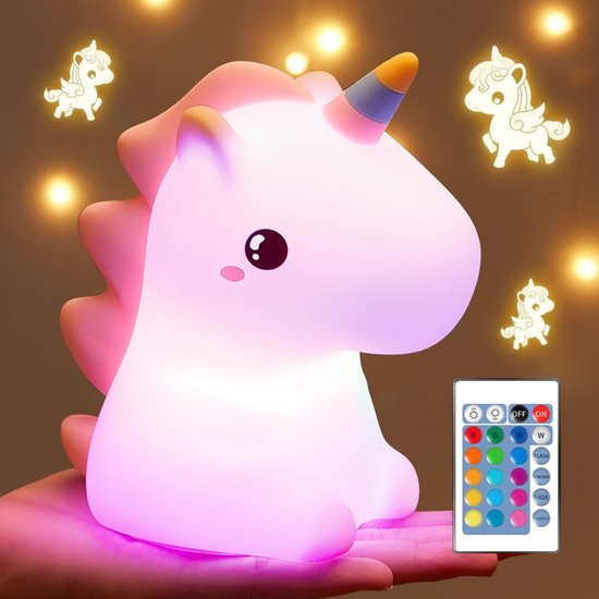 DD® Kindernachtlampen - Nachtlampje Volwassenen - Nachtlampje Kinderen - 11x10x16cm - Wit/Zilver