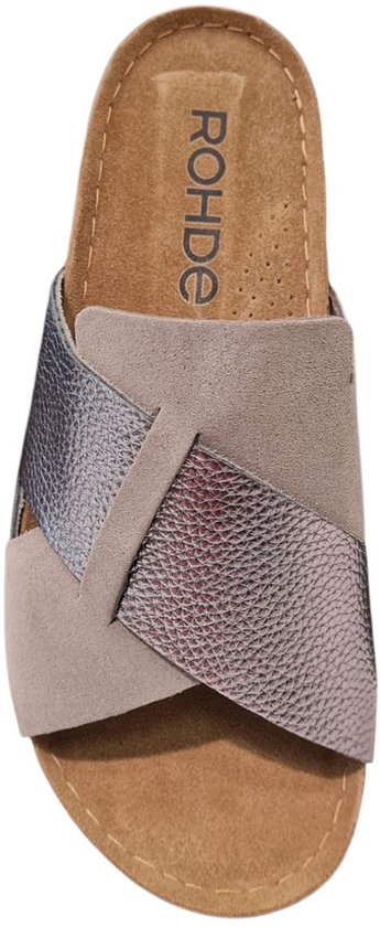 Rohde 5410 - Chaussons femme - Couleur : Grijs - Pointure : 42