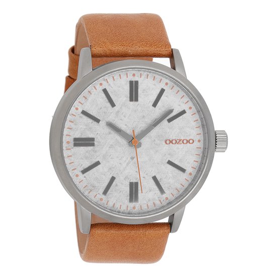 OOZOO Smartwatch - Rosé Gouden horloge met zwarte metalen mesh armband