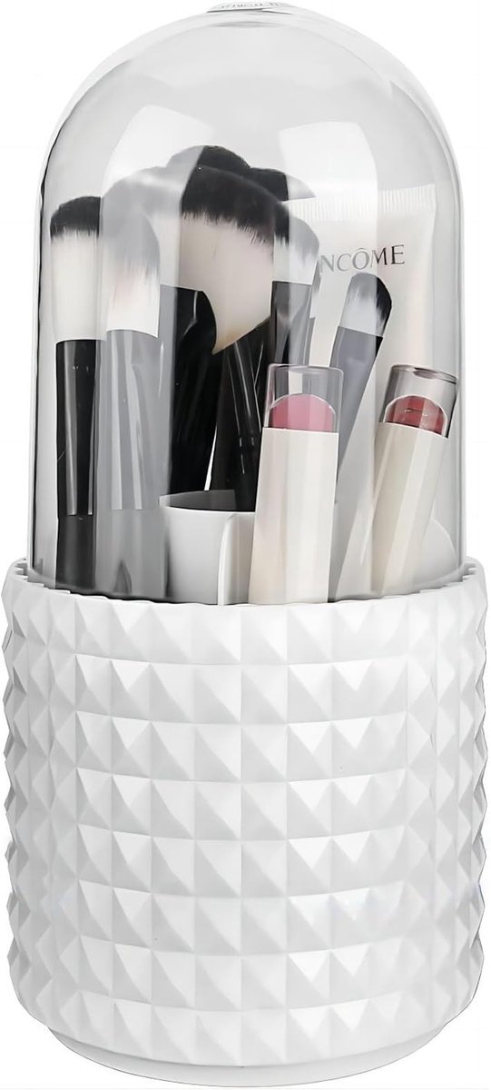 My Ninki ® Stijlvolle 360° Draaibare Cosmetica Organizer met Deksel en Vijf Vakken voor Make-uptafel