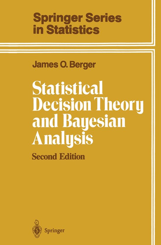 Statistical Decision Theory and Bayesian Analysis - cover