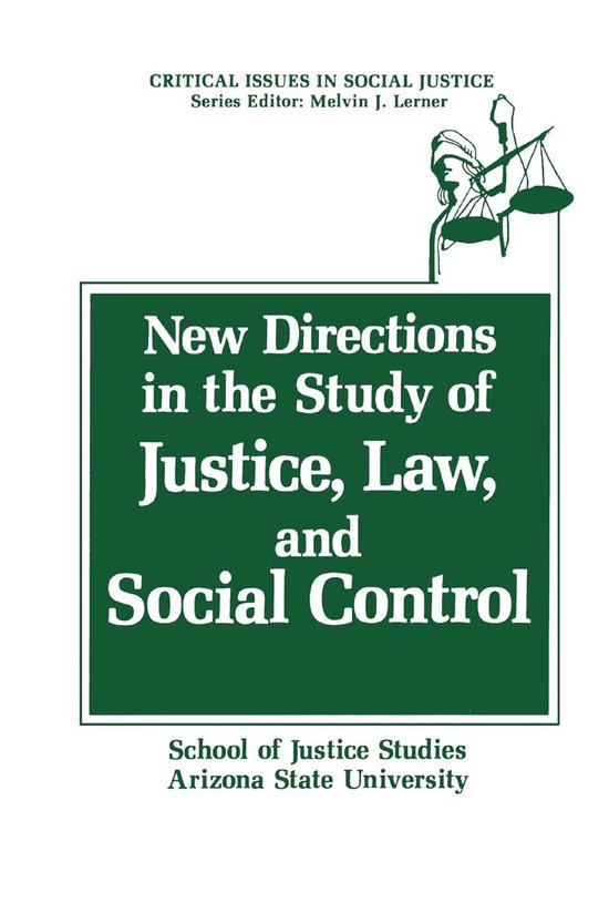 New Directions in the Study of Justice - cover