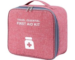 Azalia EHBO Tas – Waterdicht, Compact & Draagbaar – Voor Thuis, Auto & Reizen (Rood)