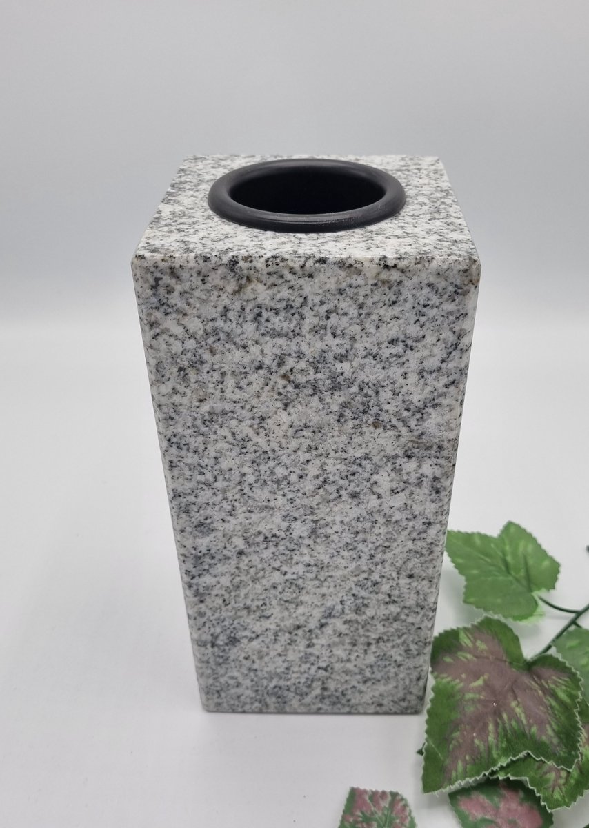 Vaas - VK - Wicont White - 10 cm - Grafdecoratie - Grafvaas