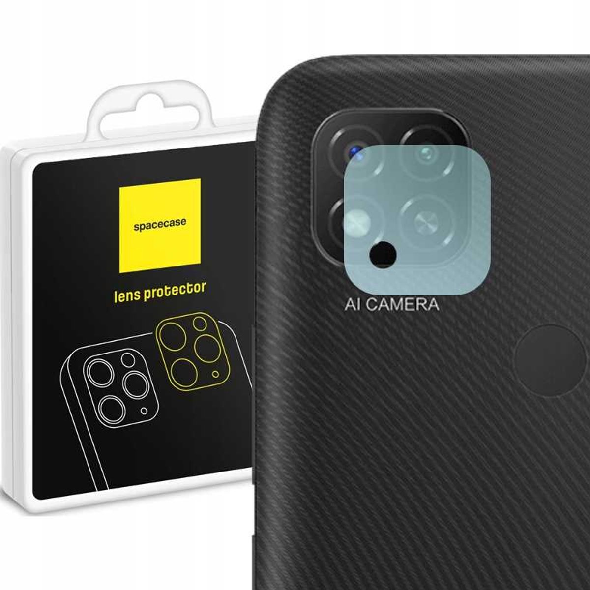 Spacecase Case Cover Voor Xiaomi Redmi 9C 10A Camera Glazen Telefoon