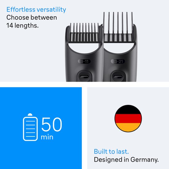 Braun AIO3500 scheer-, knip- en trimapparaat Zwart, Grijs 14 Nikkel-Metaalhydride (NiMH)