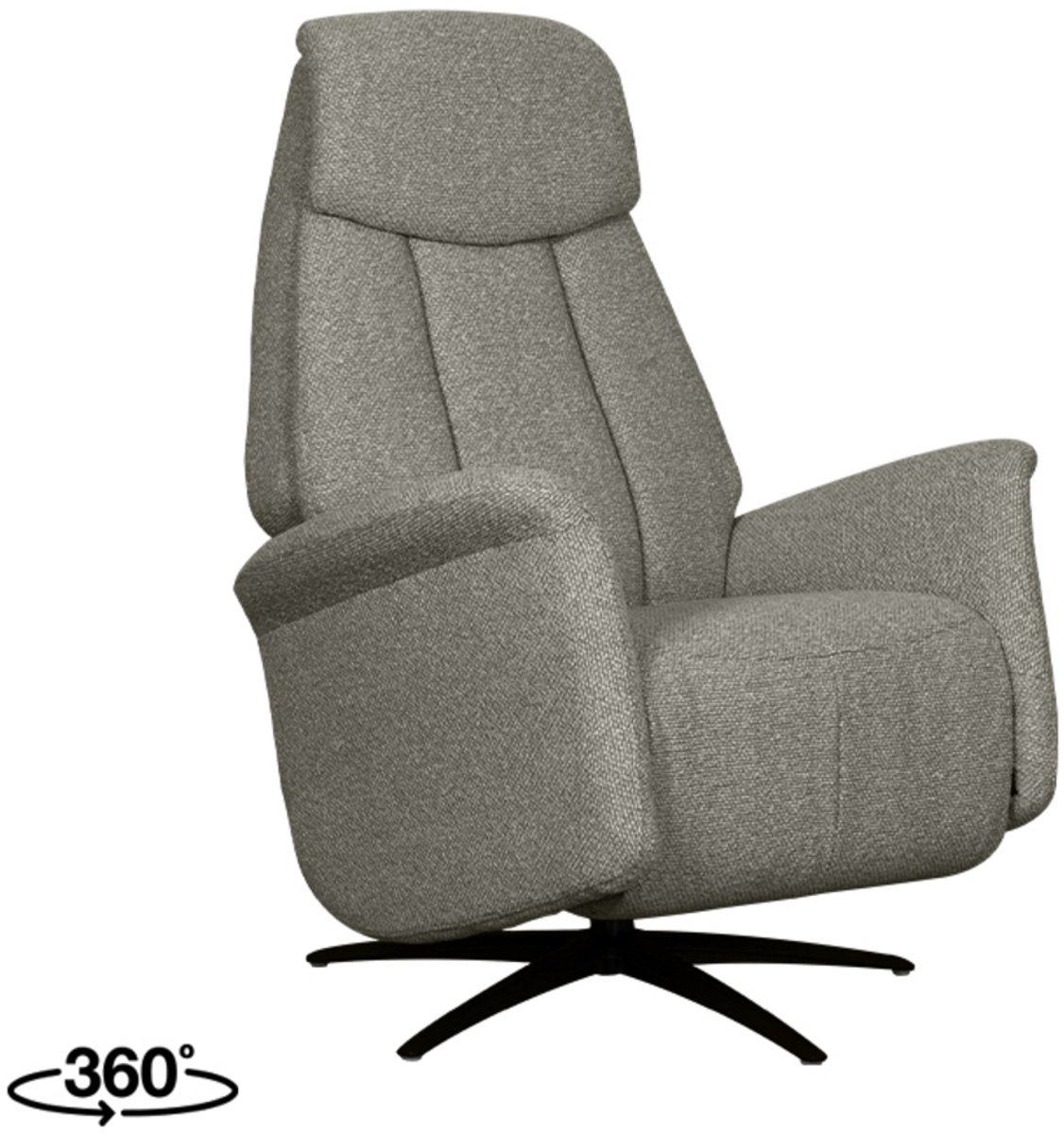 LABEL51 Oslo Fauteuil - Bruin - Royal Stof - 1-Motorig- Met Armleuning