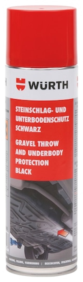 Wurth - Grindbescherming en onderlaag - steenslag- en bodemplaatbeschermende spray inhoud 500 ml