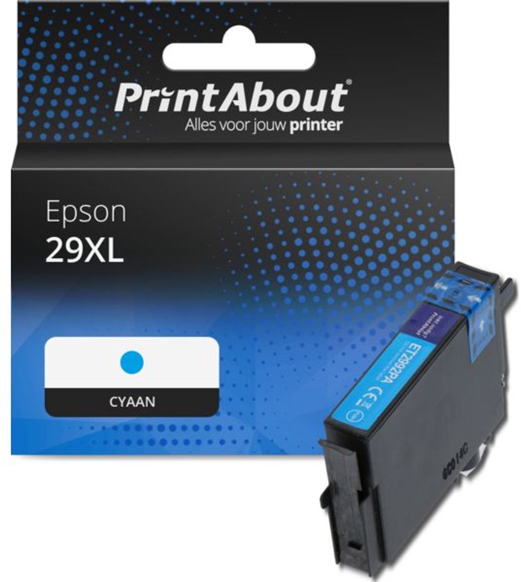 PrintAbout Huismerk Epson 29XL (T2992) Inktcartridge Cyaan Hoge capaciteit