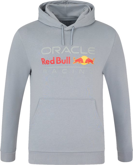 Sweat à capuche avec grand logo sur le devant - Grijs M - Max Verstappen