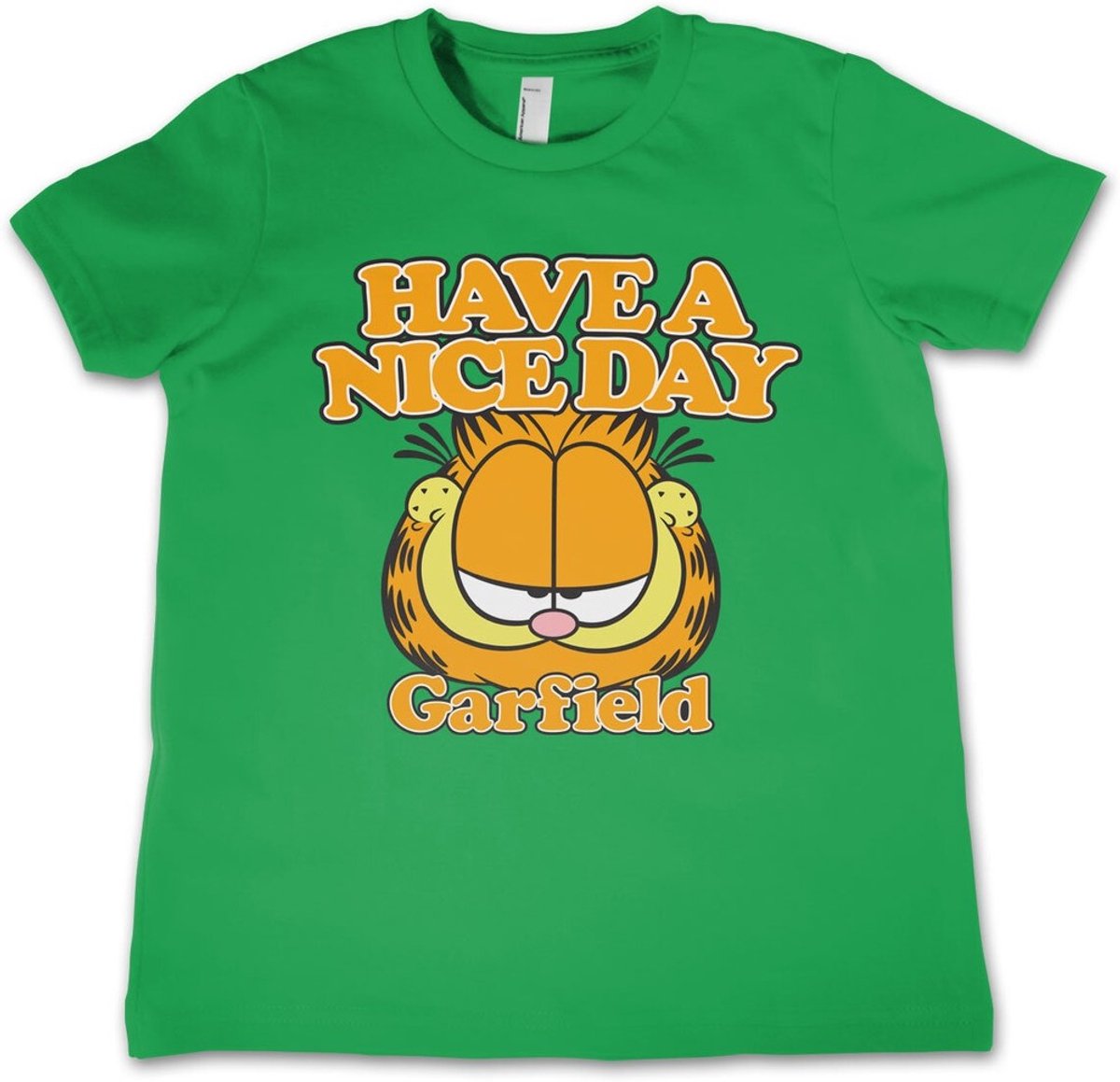 Garfield Have A Nice Day Kids T-Shirt Kinder Green-12 Jahre