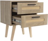 Bijzettafel in rotan - Woonkamer/Dressoir