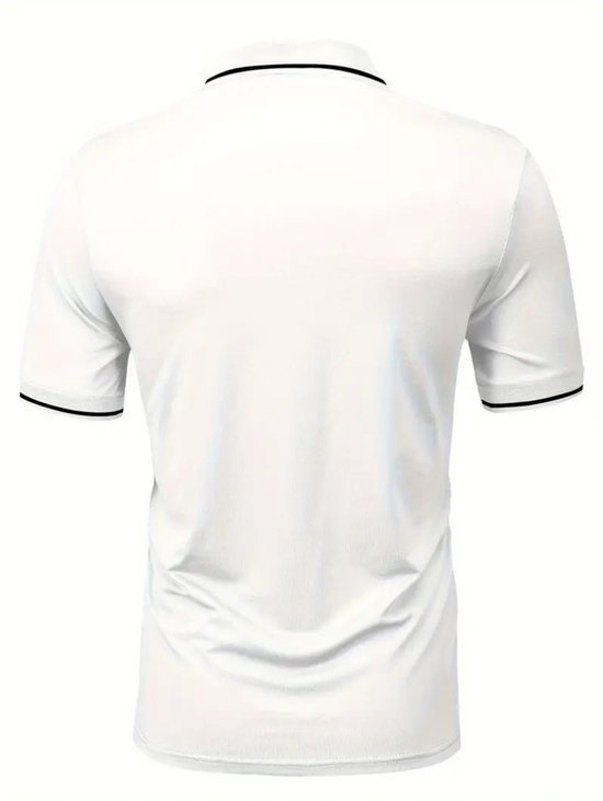 Nivard Golf Shirt Heren - T-shirt - Golfkleding - Golfen - Golf Accessoires - Polo Shirt - Wit - Maat M van Nivard — afbeelding 2