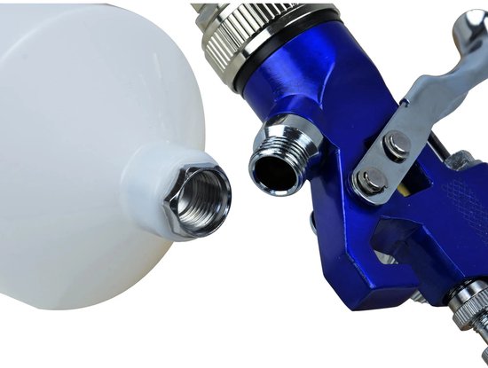 GEKO HVLP verfspuit - 1,4 mm nozzle - 600 ml tank - aluminium behuizing