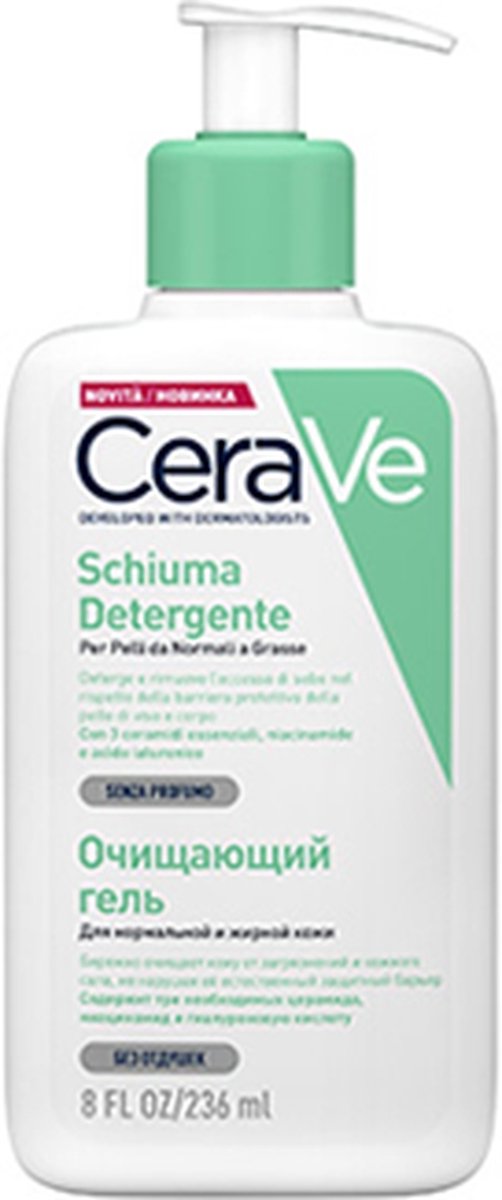 Goedkoopste CeraVe Schuimende Reinigingsgel - voor normale tot vette huid - 236ml