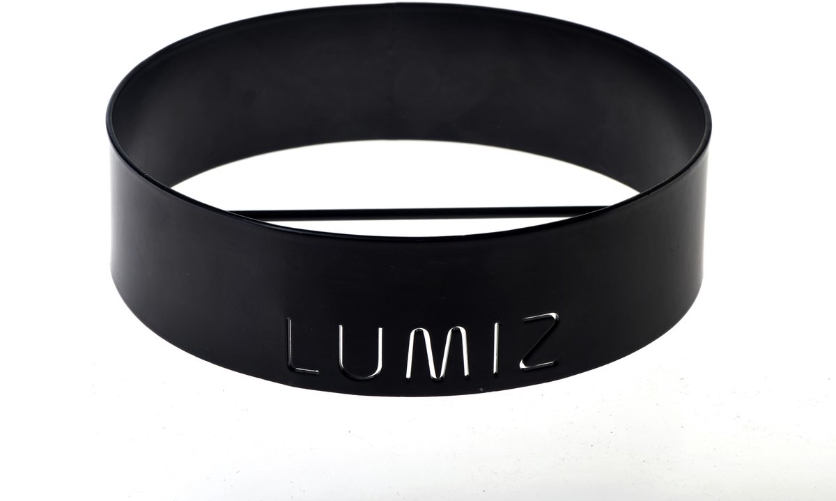 Lumiz Standaard voor Solar Tuinverlichting - Tafellamp - Tuinverlichting op zonne energie - Decoratie - Buitenlampjes - Tuinverlichting op zonneenergie - Zwart Metaal - Ring S - 12 cm - Zwart