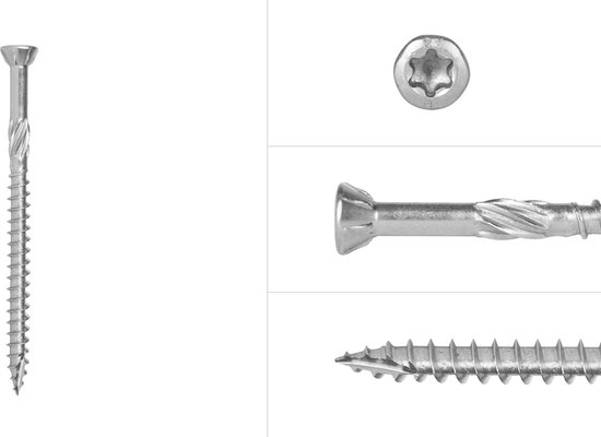 Mehrzweckschrauben,für Torx T20, 4,0 x 60 mm, 100 Stück (Neu (gemäss