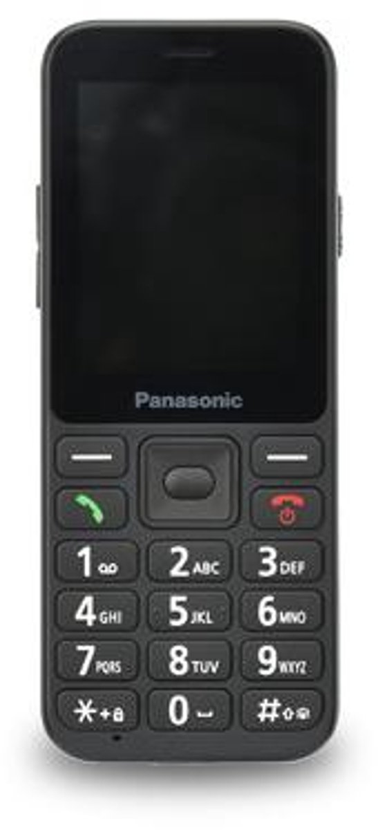 Panasonic KX-TU250, Rechthoek, 6,1 cm (2.4"), 1,2 MP, Bluetooth, 1500 mAh, Zwart