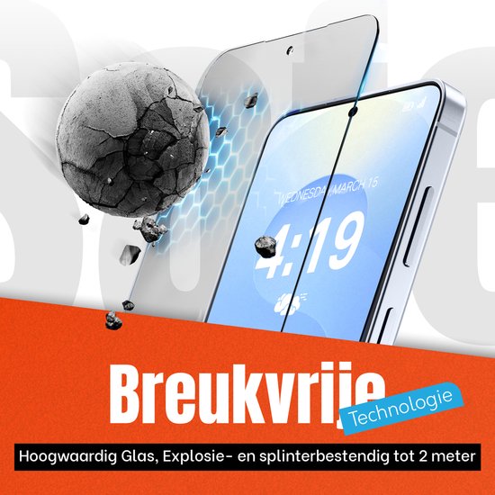 Coque adaptée pour Samsung S25 Zwart - 2x Film de Protection d'écran - Protection d'écran en Verre - Coque Anti Choc